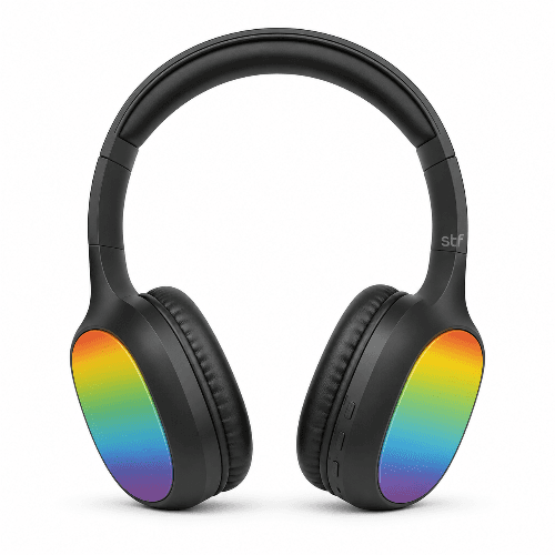 Lelisu LS-257 Wireless Stereo Headphones Bluetooth 5.4 Over-Ear Headset with Type-C Charging and LED Lights in Pakistan