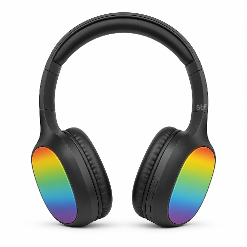 Lelisu LS-257 Wireless Stereo Headphones Bluetooth 5.4 Over-Ear Headset with Type-C Charging and LED Lights in Pakistan