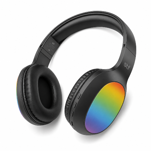 Lelisu LS-257 Wireless Stereo Headphones Bluetooth 5.4 Over-Ear Headset with Type-C Charging and LED Lights in Pakistan