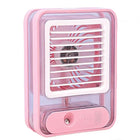 Portable USB Air Cooler Fan – 3-Speed Mist Spray Rechargeable Desk Cooler