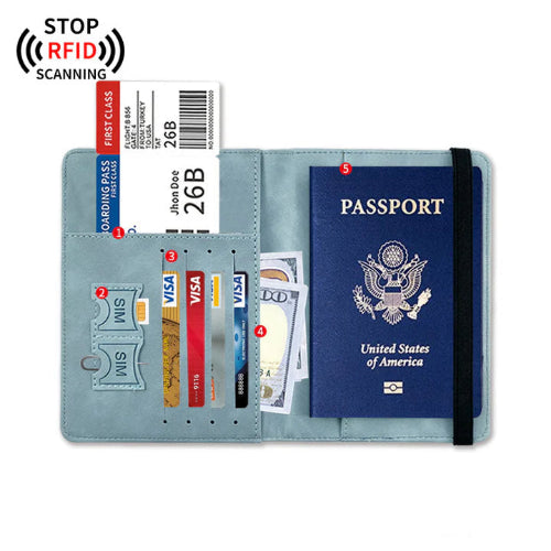 RFID Men's Wallet – Premium Leather Slim Bifold